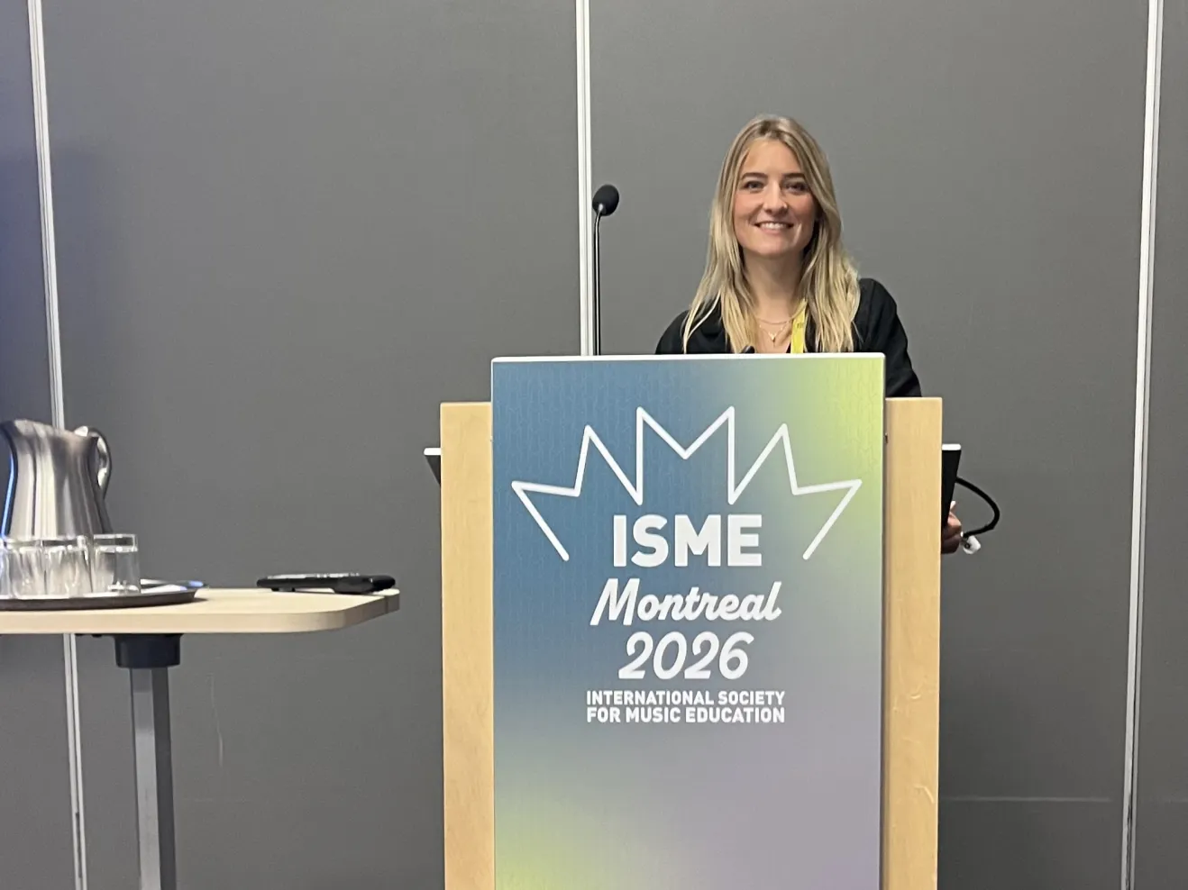 Rabea Beier während ihres Vortrags bei der ISME Conference