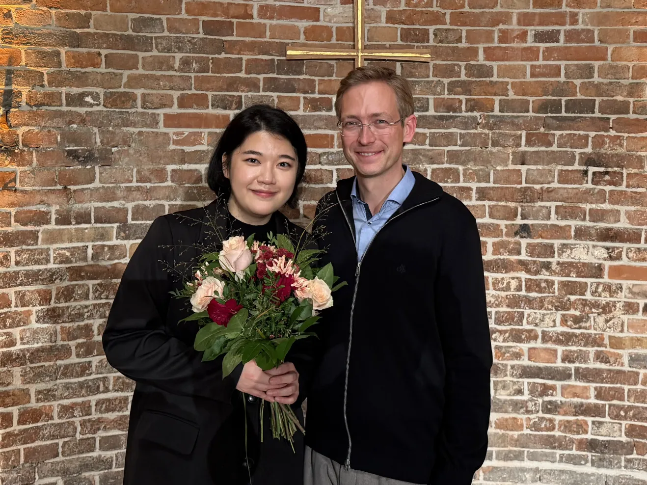 Bobin Kim und Prof. Florian Lohmann
